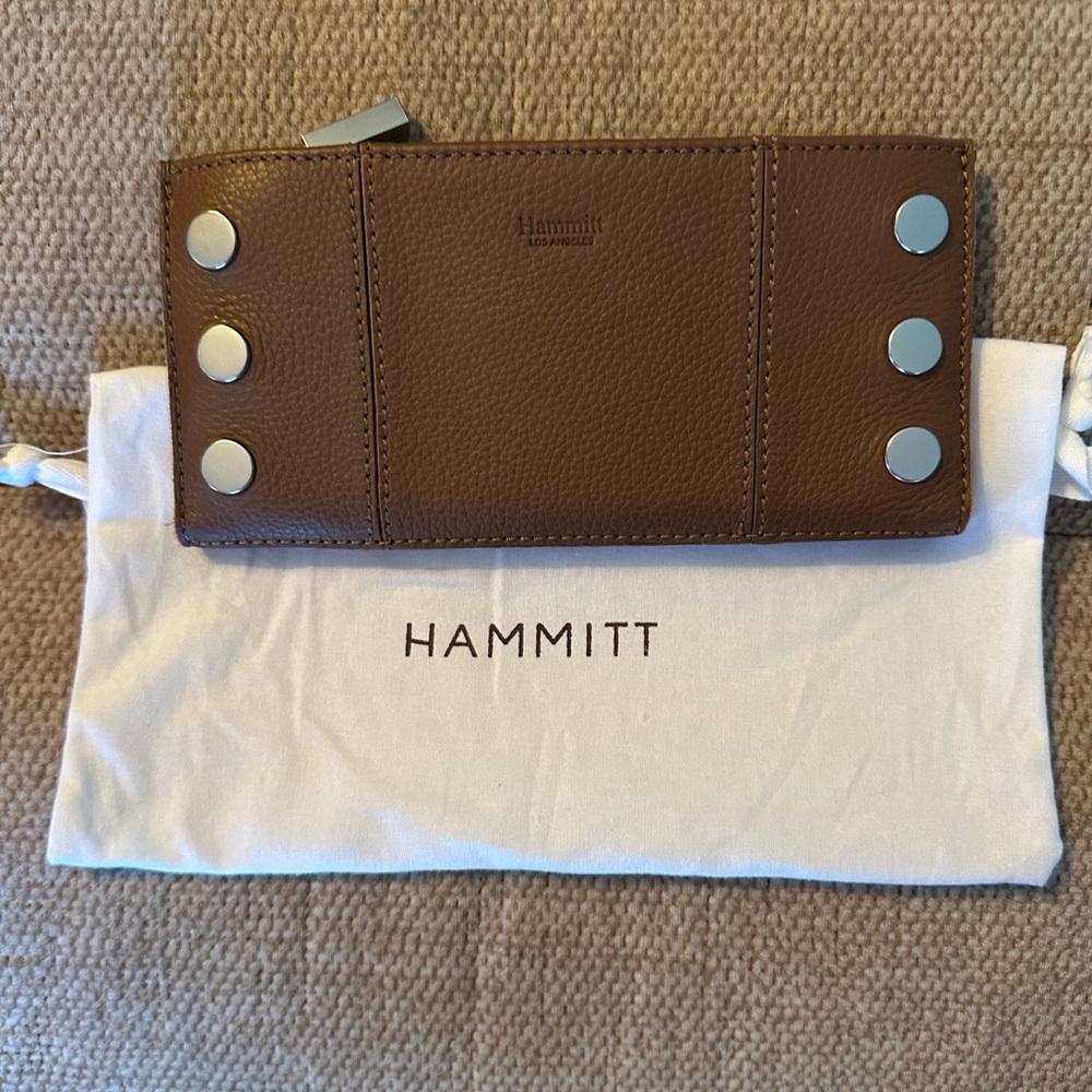 Hammitt 110 North leather wallet in Renaissance Cognac